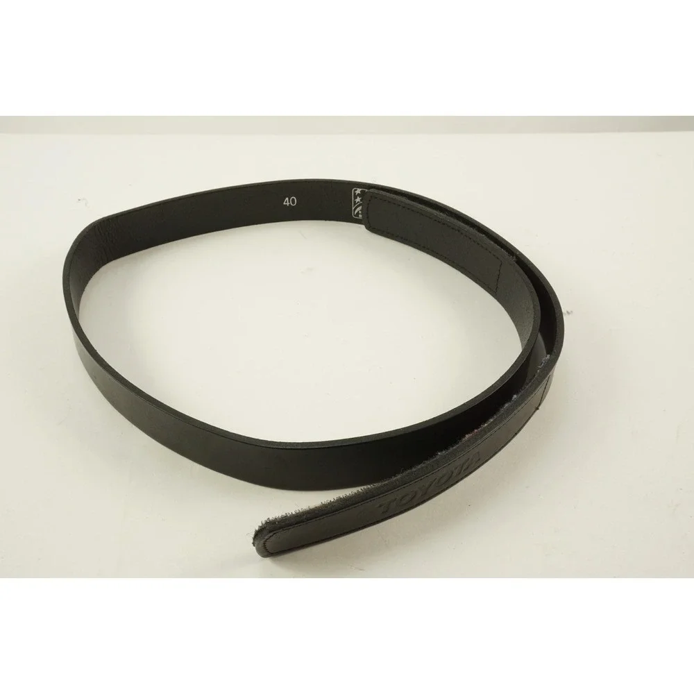Vintage Toyota TRD Black Leather Racing‎ Belt 40 Quick Release Hook & Loop USA